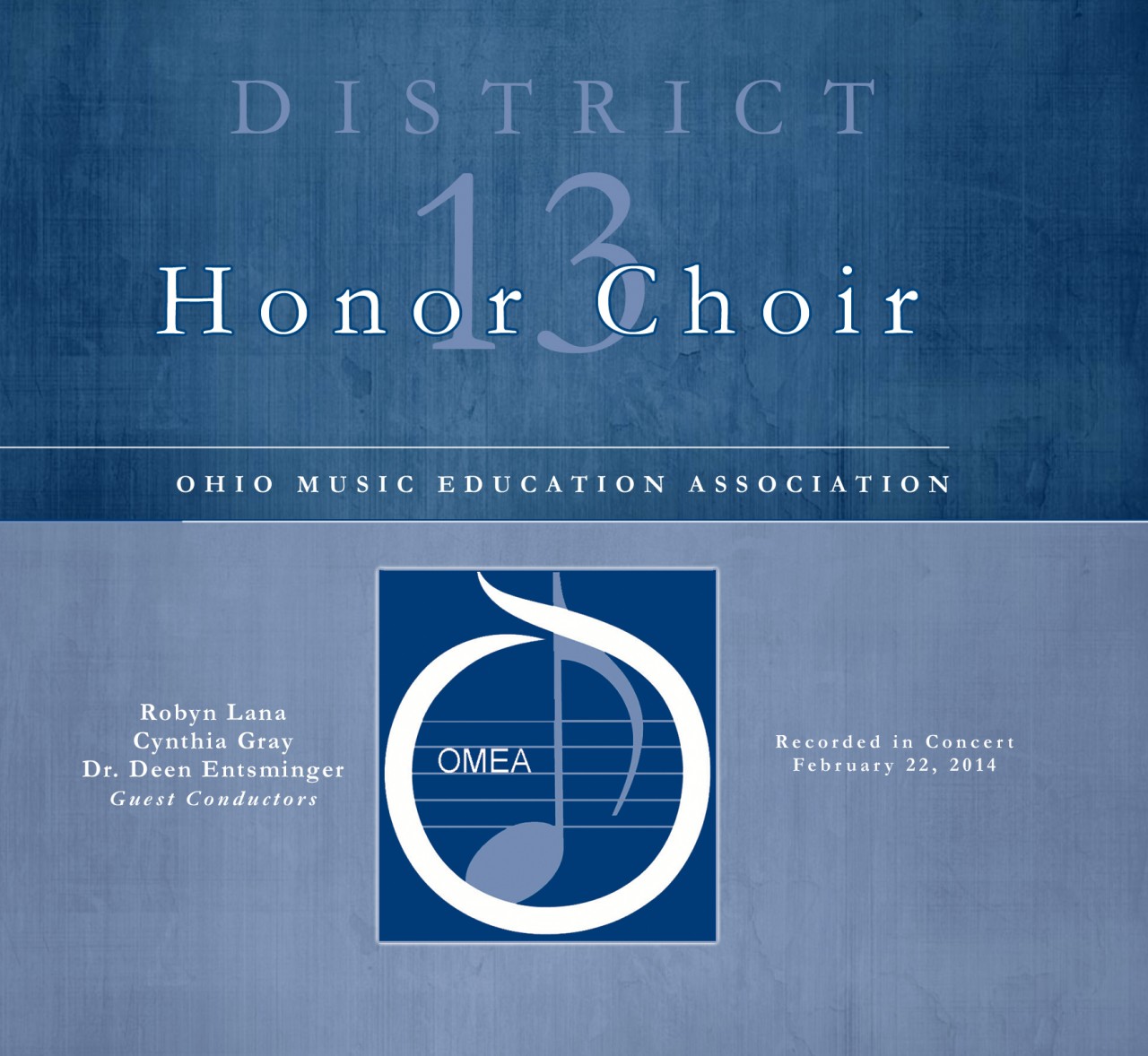 Ohio OMEA District 13 Honor Choir Feb. 2014 Soundwaves Recording